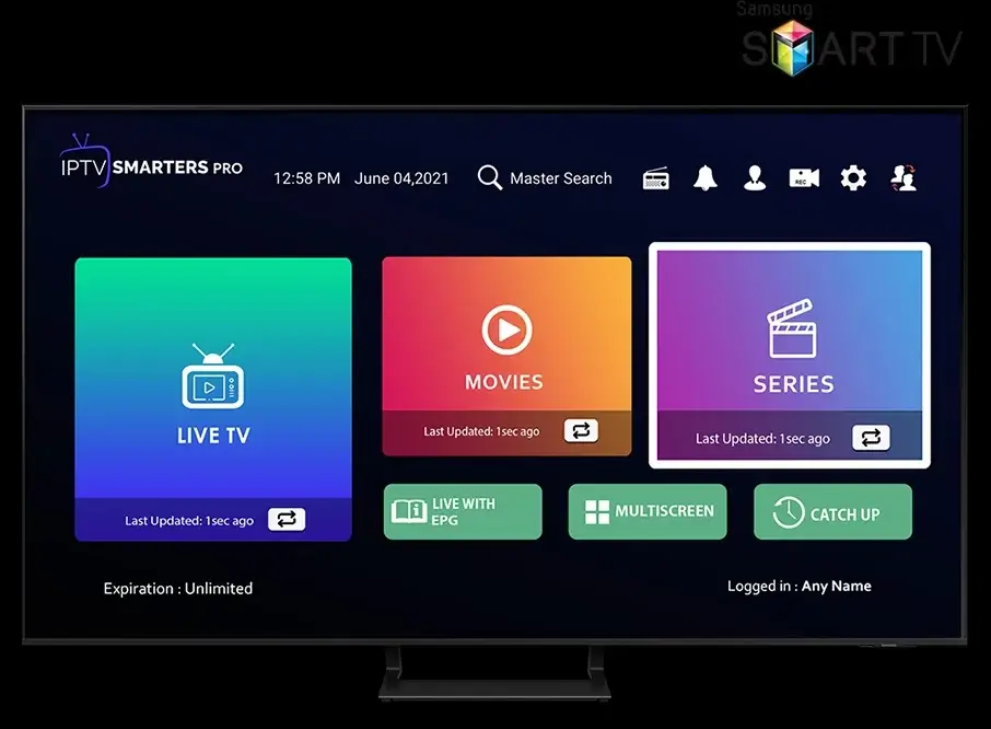 IPTV Smarters Pro on Smart TV